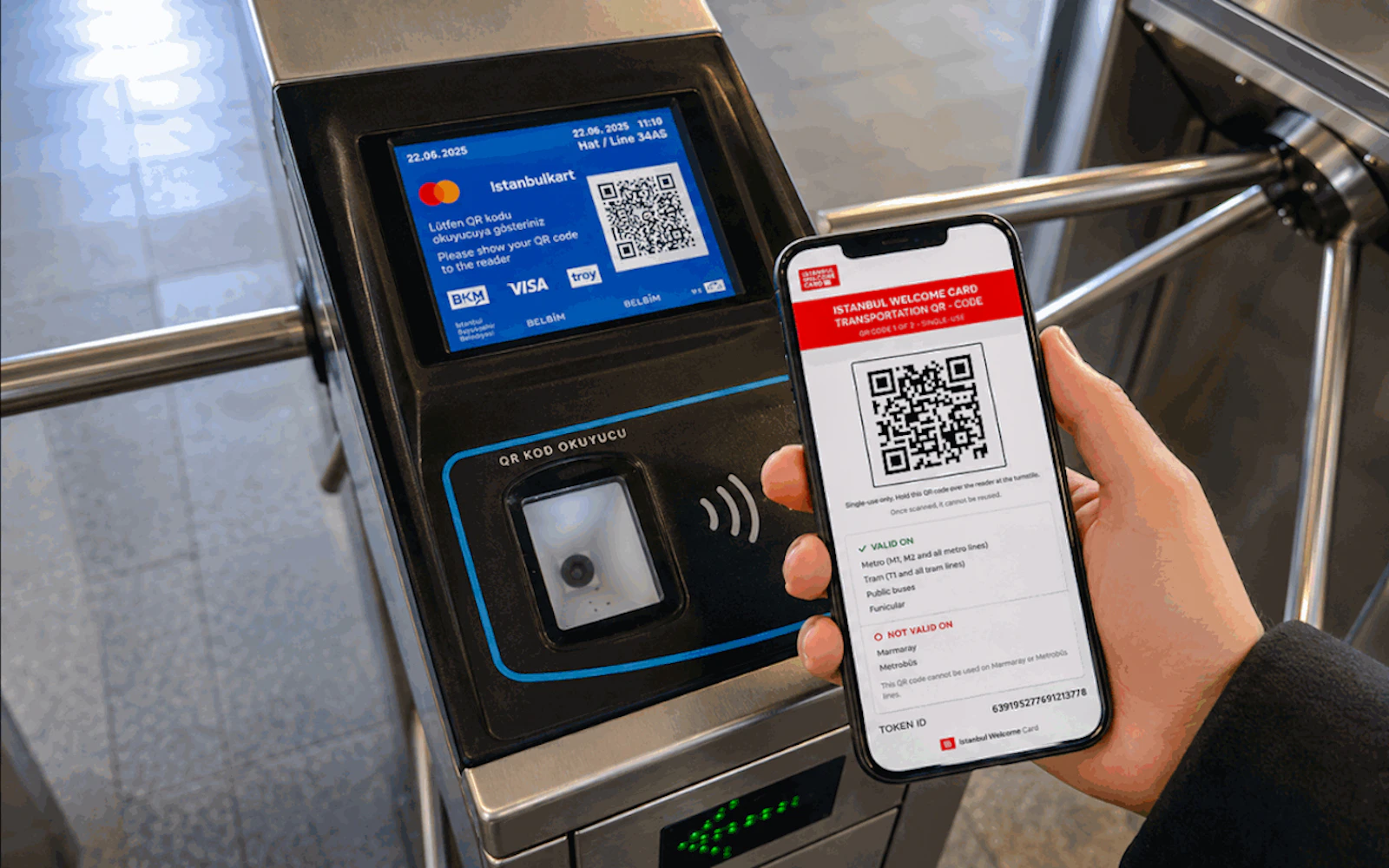 Istanbul Public Transport QR Ride Pass Image 6