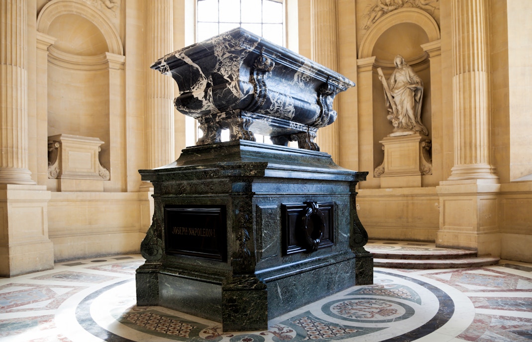 Joseph Napoleon tomb inside Tomb of Napoleon