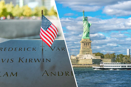#Combitickets: 9/11 Memorial & Museum, Vrijheidsbeeld en Ellis Island met transfers per veerboot