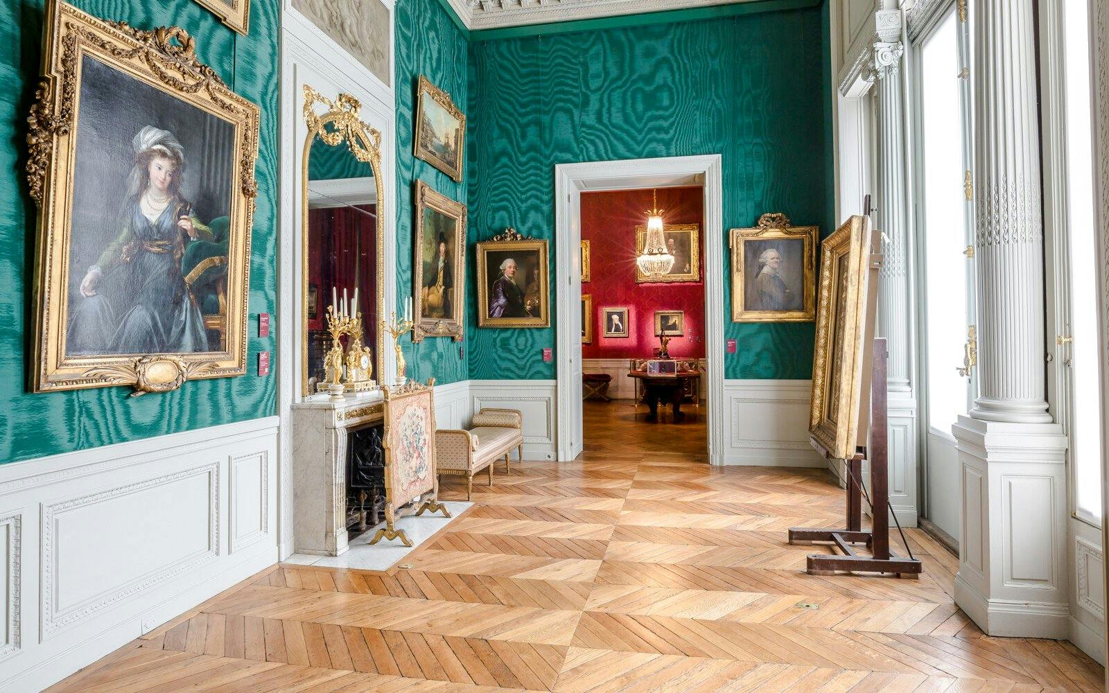 Jacquemart André Museum interior with ornate paintings and elegant decor.