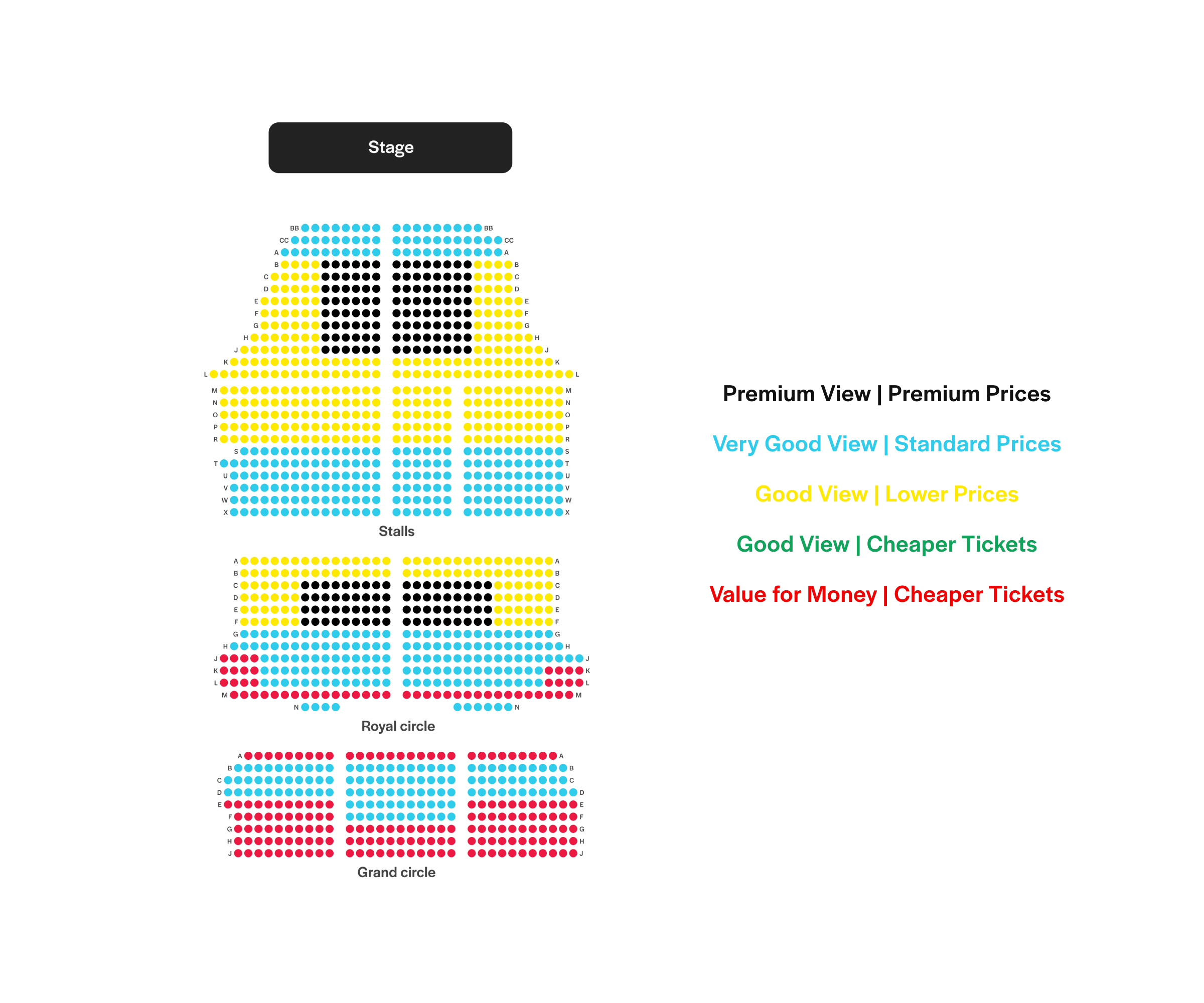 Shaftesbury Theatre Seating Plan image