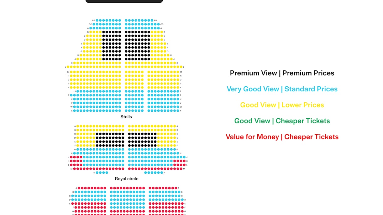 Shaftesbury Theatre Seating Plan image