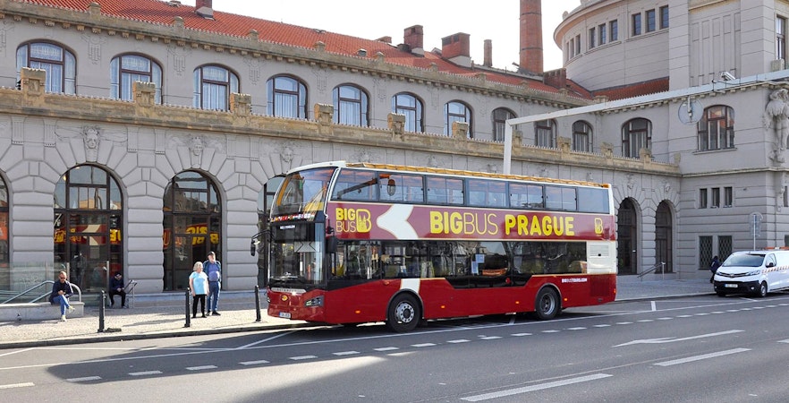 Grote bus Praag