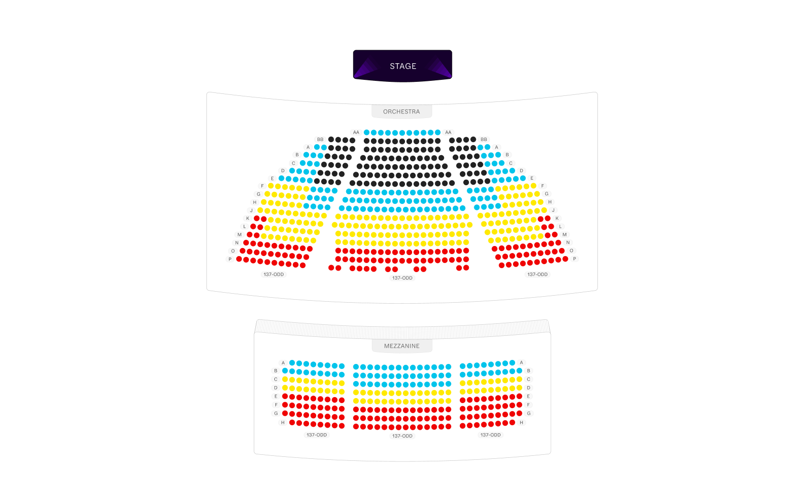 Booth Theatre Seating Chart