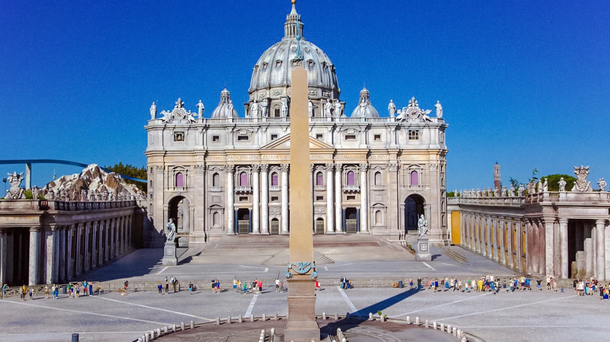 St. Peter's Basilica replica at Italia in Miniatura, Rimini, Italy.