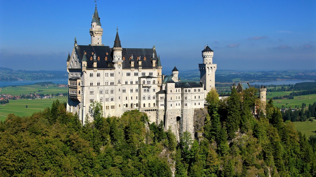Visitor Information At A Glance - This is a photograph of Neuschwanstein Castle