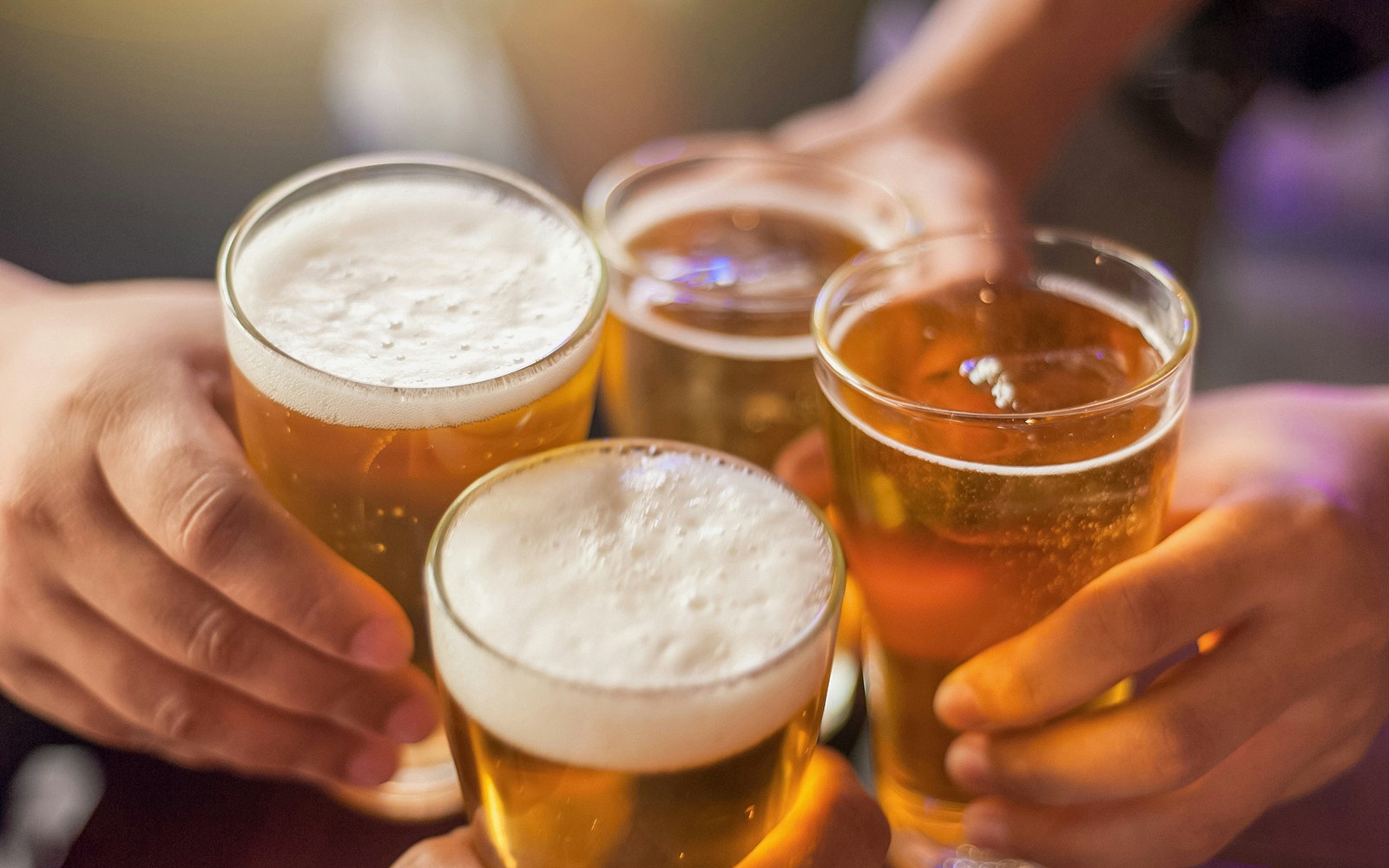 Cheers with Störtebeker beer during Hamburg Elbphilharmonie tour.