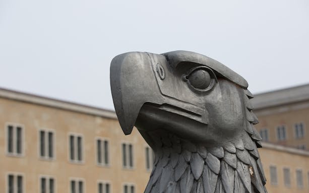 Eagle statue at Tempelhof Airport, Berlin, from the Third Reich era.