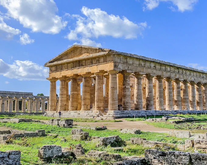 From Naples: Paestum Skip-the-Line Tickets with Round-Trip Train