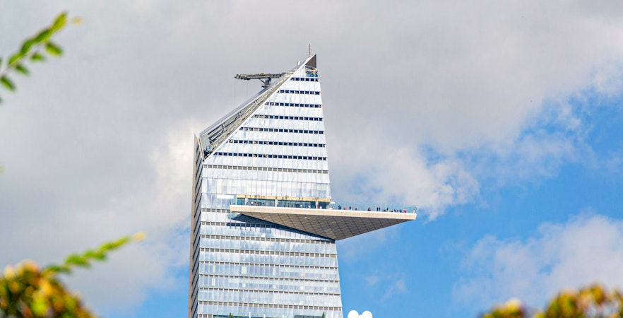 Observation deck at Edge NYC with panoramic city views.