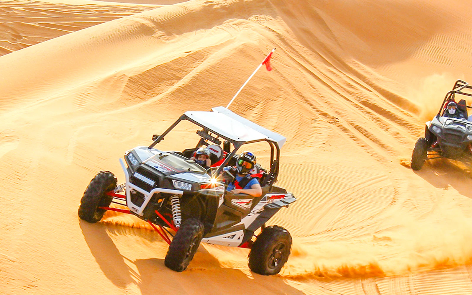 Dubai Desert Self-Drive Buggy or Quad Bike with Premium Desert Dinner and Private Transfers