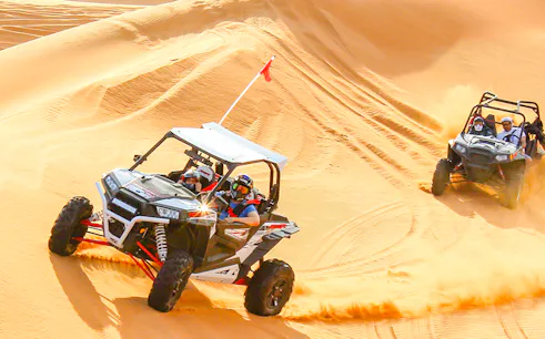 self-drive buggy or quad bike adventure with premium desert dinner in dubai-1