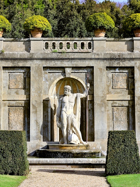 Statues and fountains in the gardens of Villa Barberini, Castel Gandolfo.