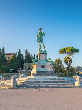 Statue of David replica at Piazzale Michelangelo, Florence.