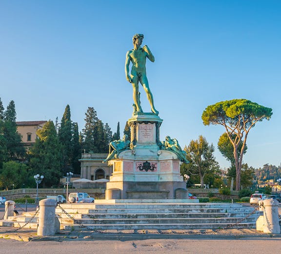 Statue of David replica at Piazzale Michelangelo, Florence.