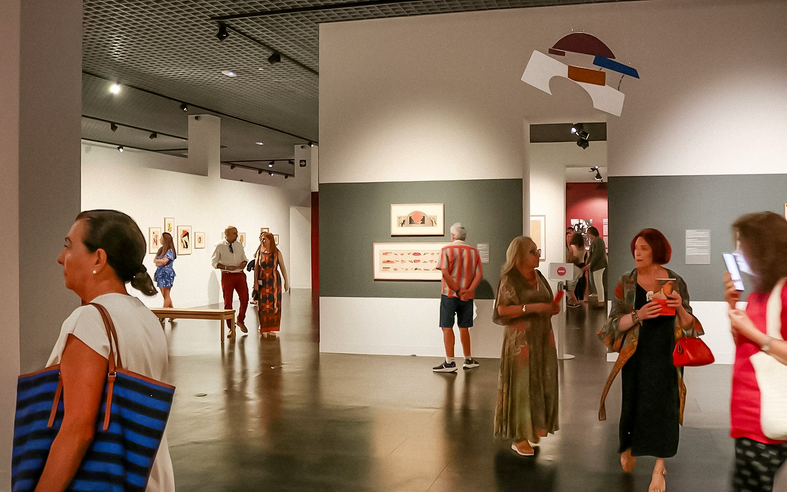 Visitors exploring art exhibits at the Russian Museum.