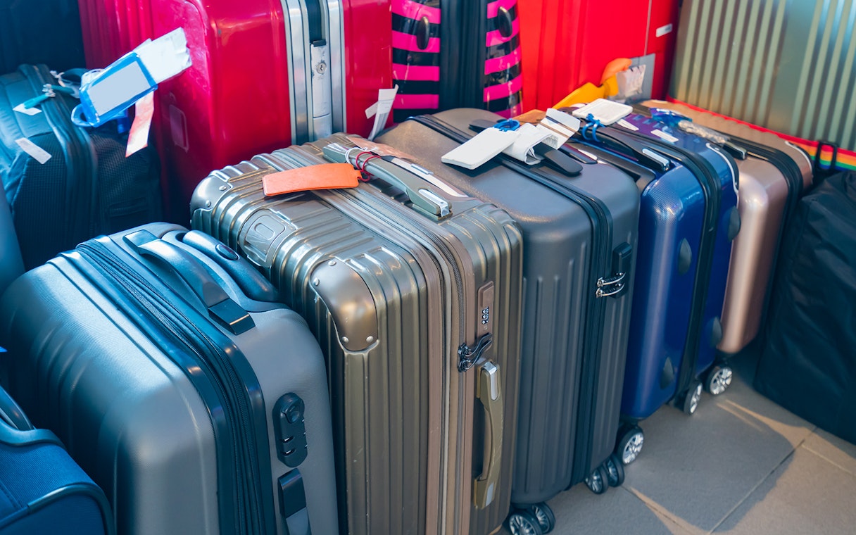 Luggage stored at Incheon airport service.