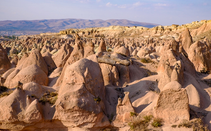 Unique rock formations in Devrent Valley, Cappadocia, Turkey.