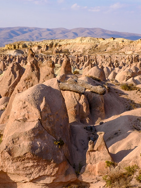 Unique rock formations in Devrent Valley, Cappadocia, Turkey.