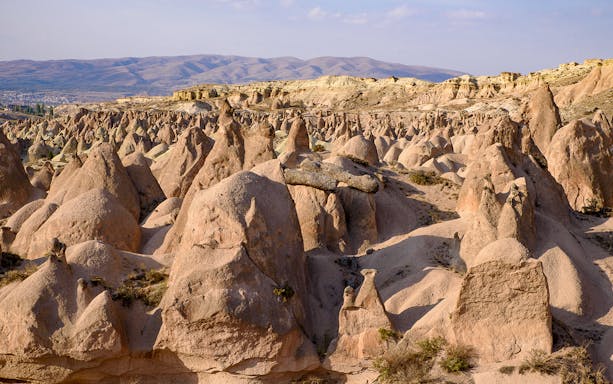 Unique rock formations in Devrent Valley, Cappadocia, Turkey.
