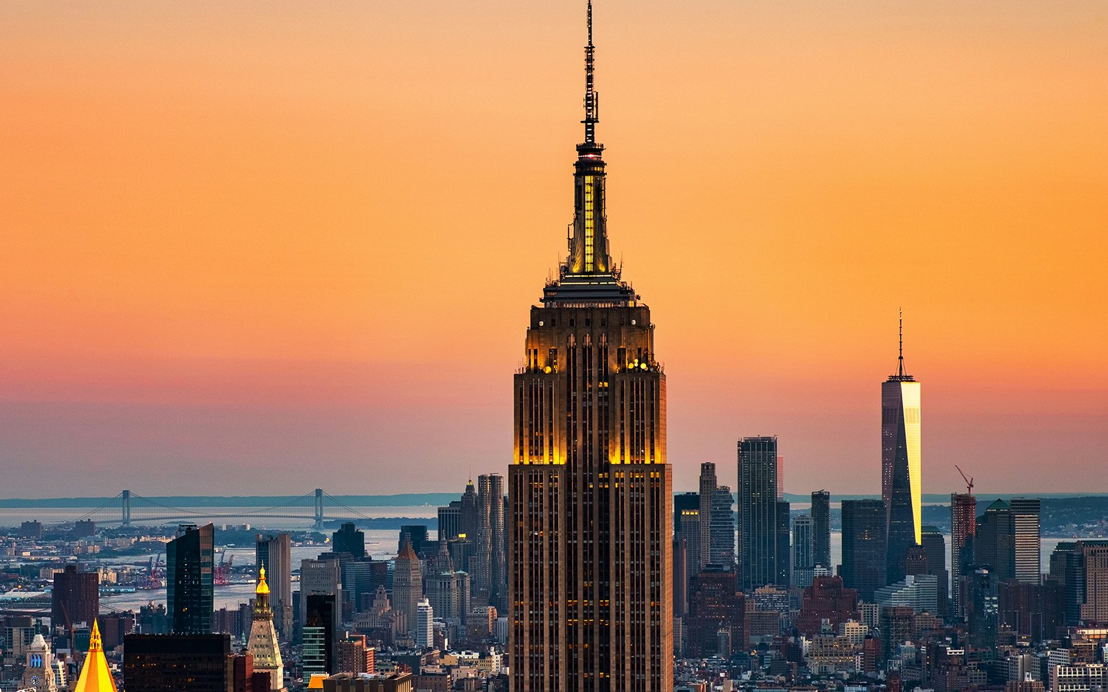 Vista de Nueva York en helicóptero