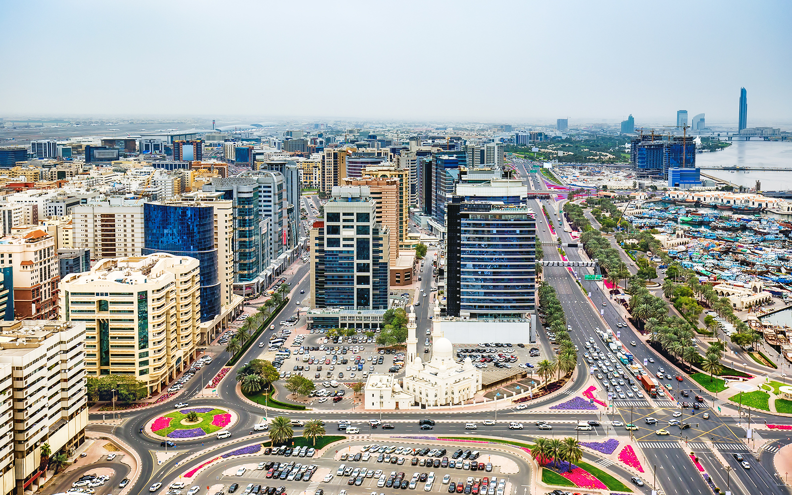 Aerial view of Deira City Centre, Dubai, showcasing urban landscape and architecture.