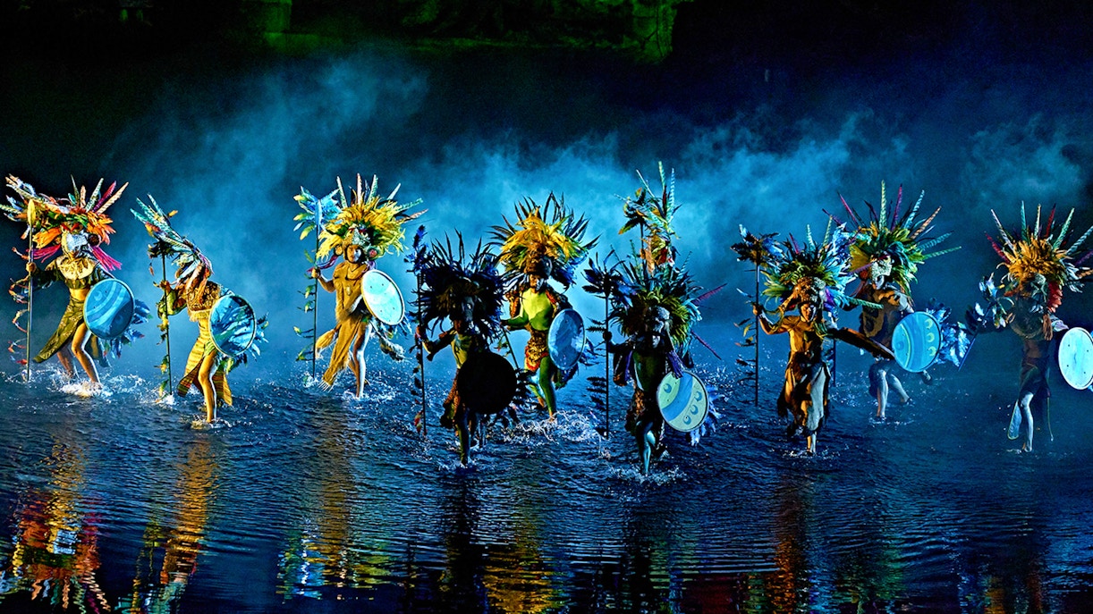 The Dream of Toledo night show with historical reenactments, Puy du Fou España, Toledo, Spain.