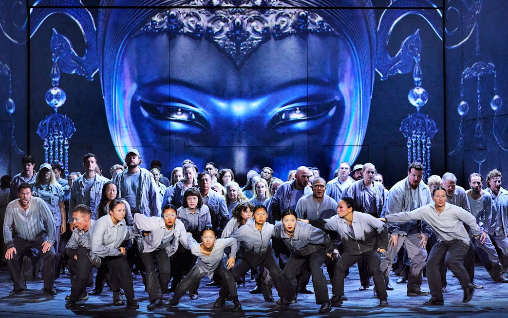Stage performance of Turandot with ensemble cast in Sydney.