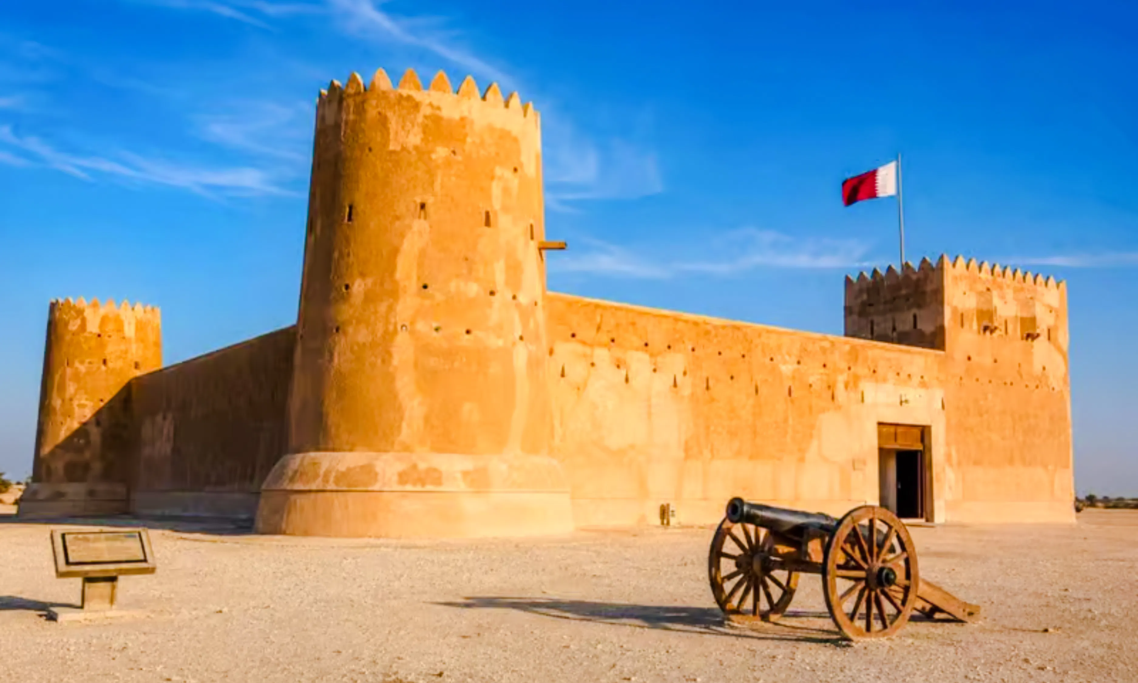 from doha: private al zubarah fort, purple island and al thakhira mangroves tour-4