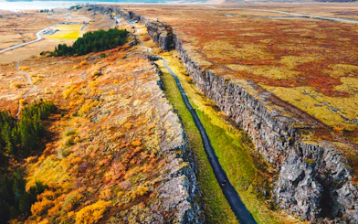 Þingvellir National Park landscape on Golden Circle Day Tour, Reykjavik.