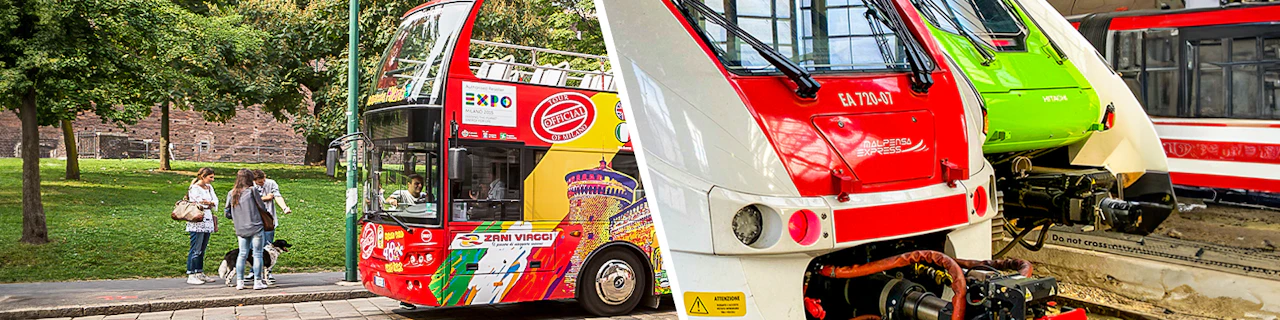 Combo: tour in autobus Hop-on Hop-off a Milano + Trasferimenti con Malpensa Express