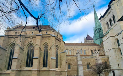 St. Pierre Cathedral in Geneva during a guided tour.