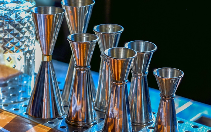 Mixology tools at Jameson Mixology Class, Midleton Distillery.