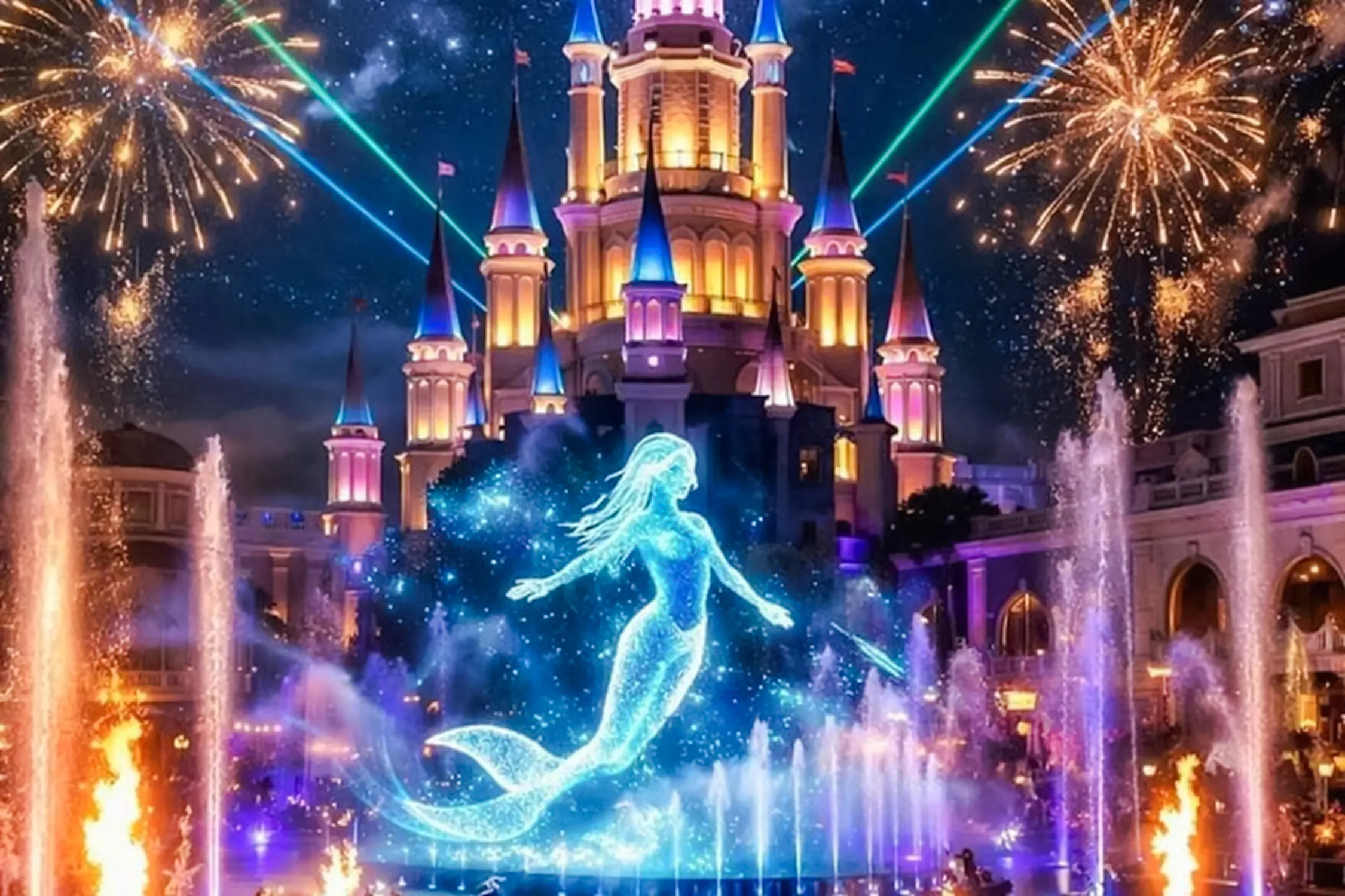 Antalya: The Land of Legends Night Show & Boat Parade with Round-Trip Hotel Transfers