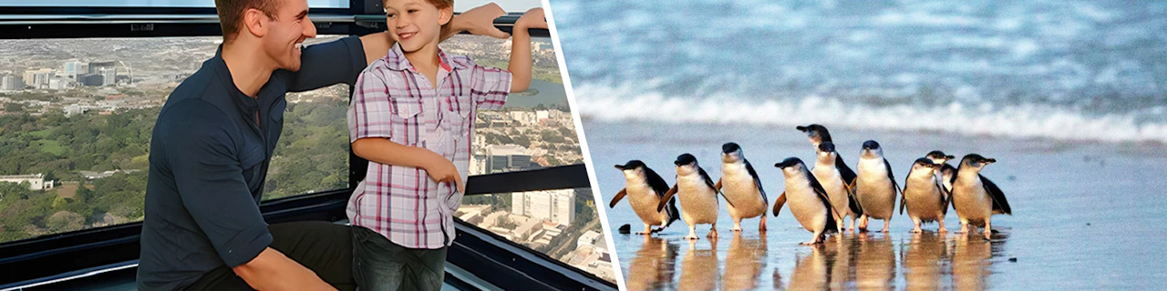 Combo: Melbourne Skydeck all’Eureka Tower + biglietti per la parata dei pinguini a Phillip Island