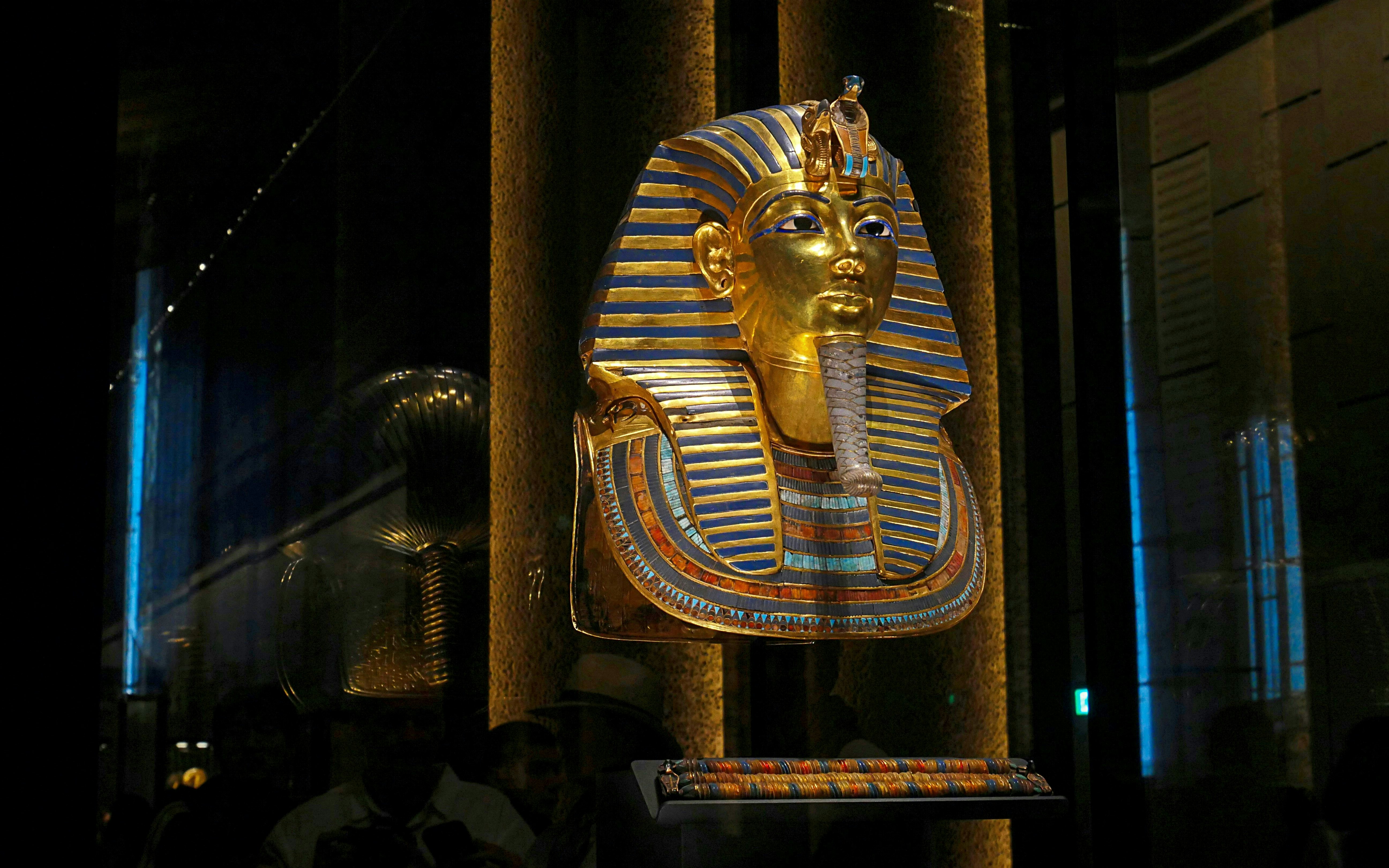 Tutankhamun's golden death mask, Grand Egyptian Museum