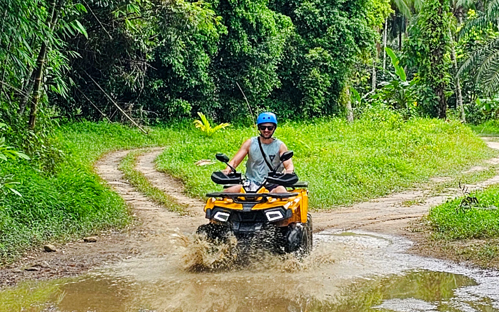 From Phuket: Private Khao Lak Day Trip with Bamboo Rafting, ATV Ride and Lunch