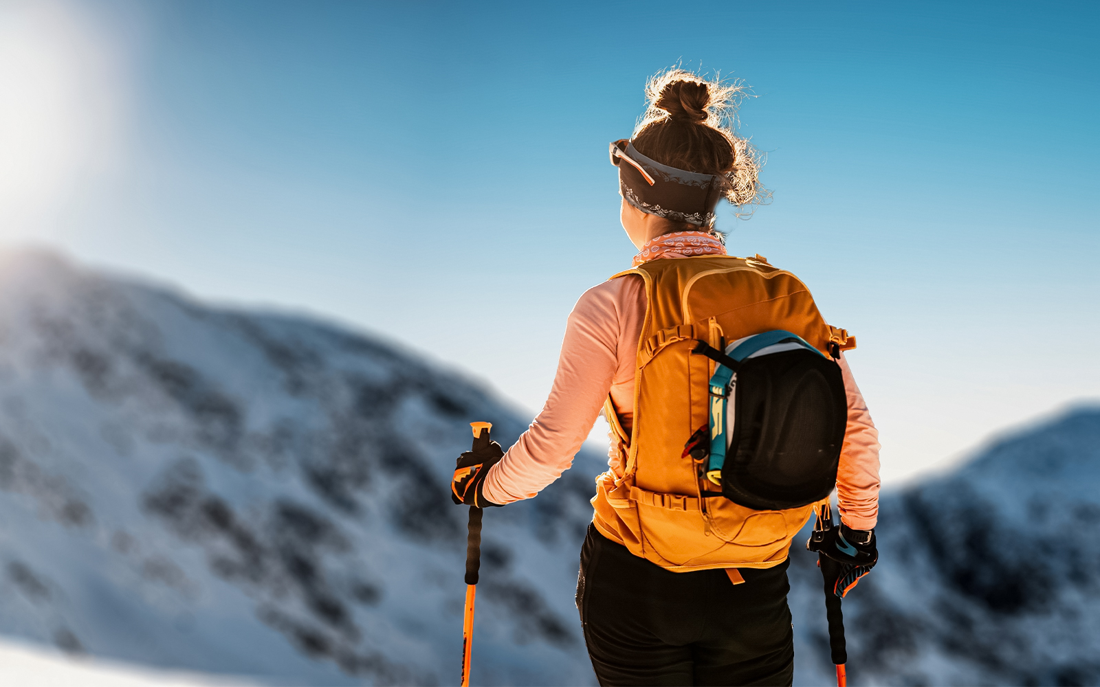 Beginner skier on slopes 7 & 8