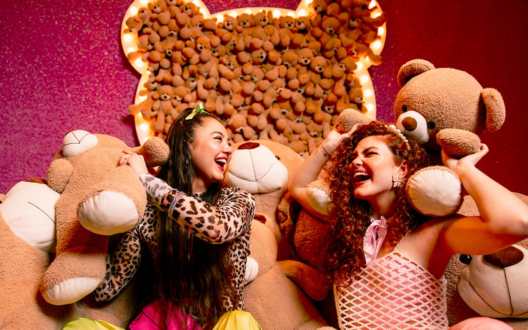 Visitors enjoying teddy bear room at WONDR Experience.