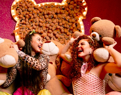 Visitors enjoying teddy bear room at WONDR Experience.
