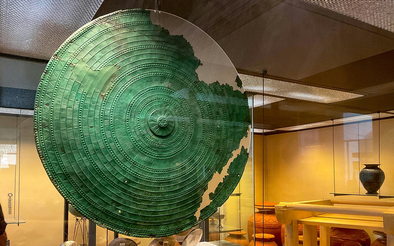 Artefacts at the Gregoriano Etrusco Museum