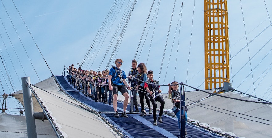 Up At The O2 Climb