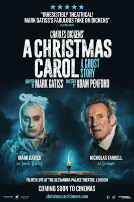 A Christmas Carol - A Ghost Story theater performance in London with actors on stage.