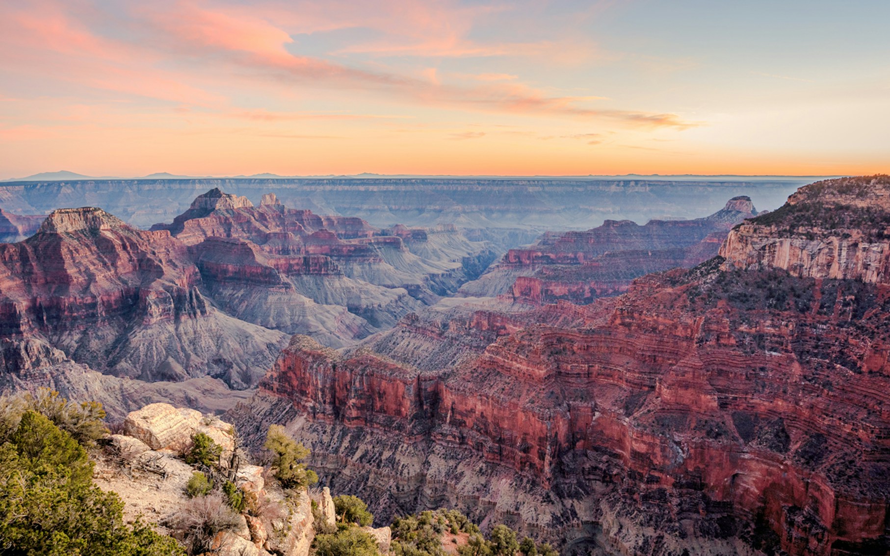 North Rim Sunset at Bright Angel Point
