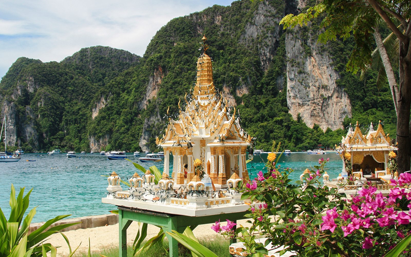 A small local pagoda at Phi Phi island, Thailand