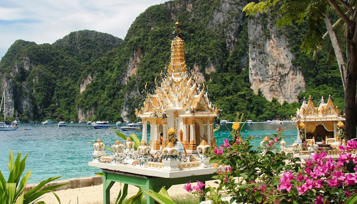 A small local pagoda at Phi Phi island, Thailand
