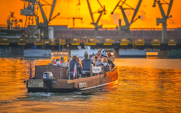 From Gdańsk: Sunset Cruise on a Historical Boat