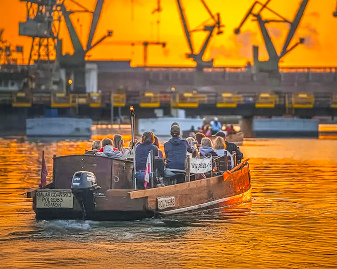 From Gdańsk: Sunset Cruise on a Historical Boat