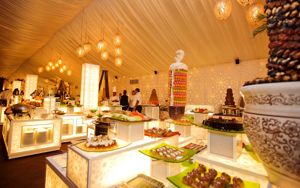 Buffet at Asateer tent for Iftar and Suhoor, Atlantis The Palm, Dubai.