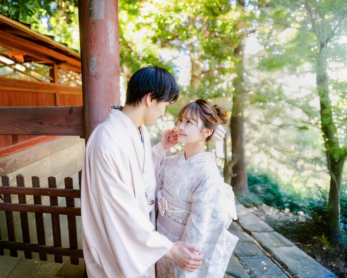 Kimono & Yukata Rental Near Kyoto Station with Optional Hair Styling